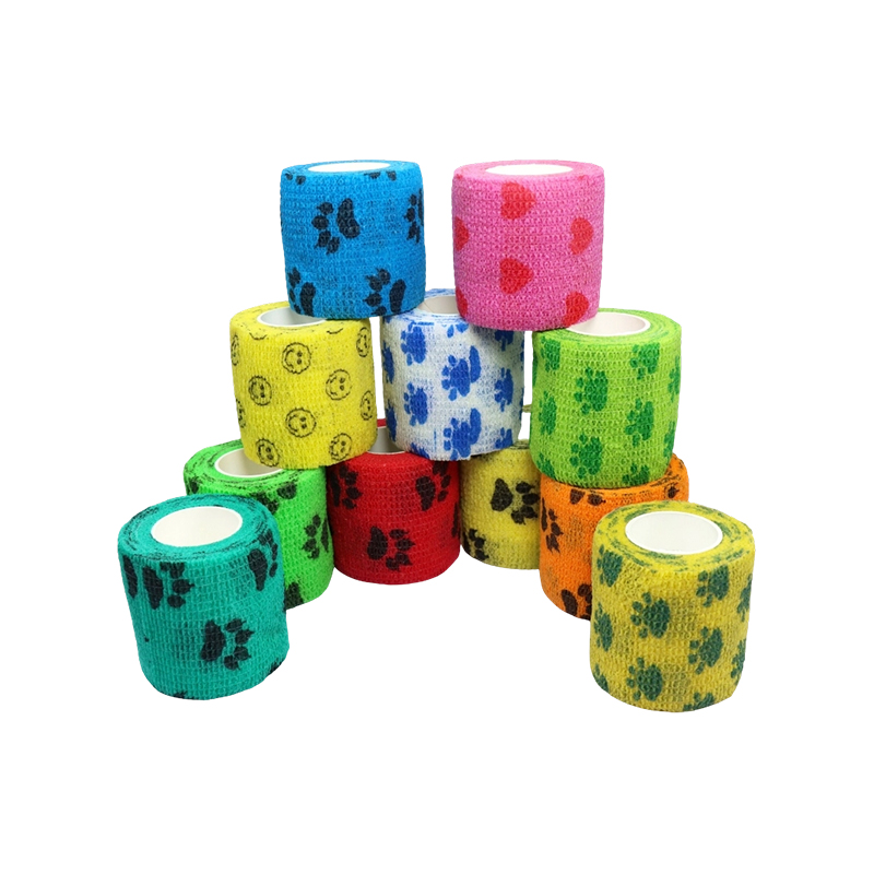 Vliesband mit elastischem kohäsivem Wickelverband (Druck).